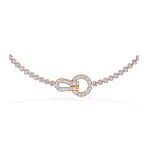 Eternal Link Diamond Knot Necklace